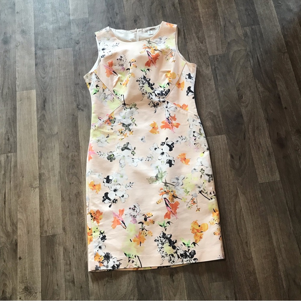 Dalia Collection Floral Sheath Dress Size 6 Spring Work Party Summer Wedding
